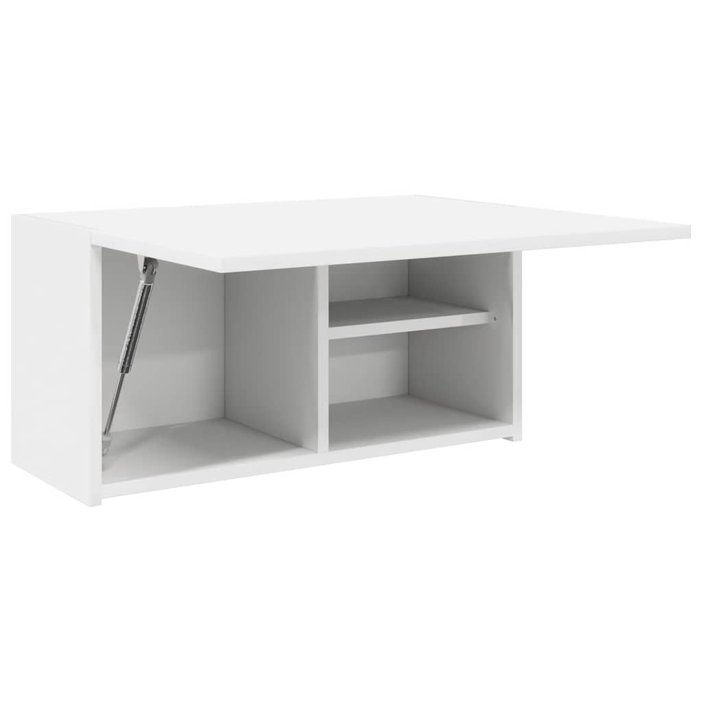 Mobile da Bagno a Parete Bianco 60x25x30cm in Legno Multistrato 860058