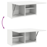 Mobile da Bagno a Parete Bianco 60x25x30cm in Legno Multistrato