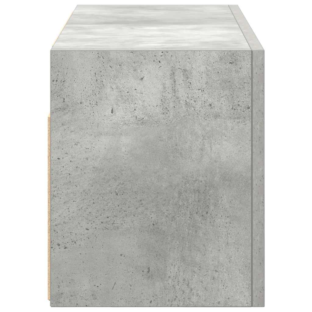 Armadietto da Bagno Grigio Cemento 60x25x30 cm in Truciolato 860061