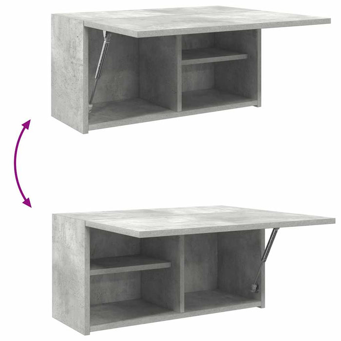 Armadietto da Bagno Grigio Cemento 60x25x30 cm in Truciolato 860061