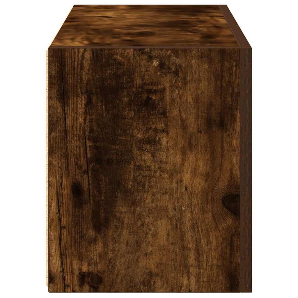 vidaXL Armadietto Bagno Rovere Fumo 60x25x30 cm in Legno Multistrato