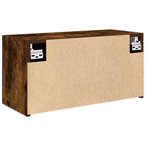 vidaXL Armadietto Bagno Rovere Fumo 60x25x30 cm in Legno Multistrato