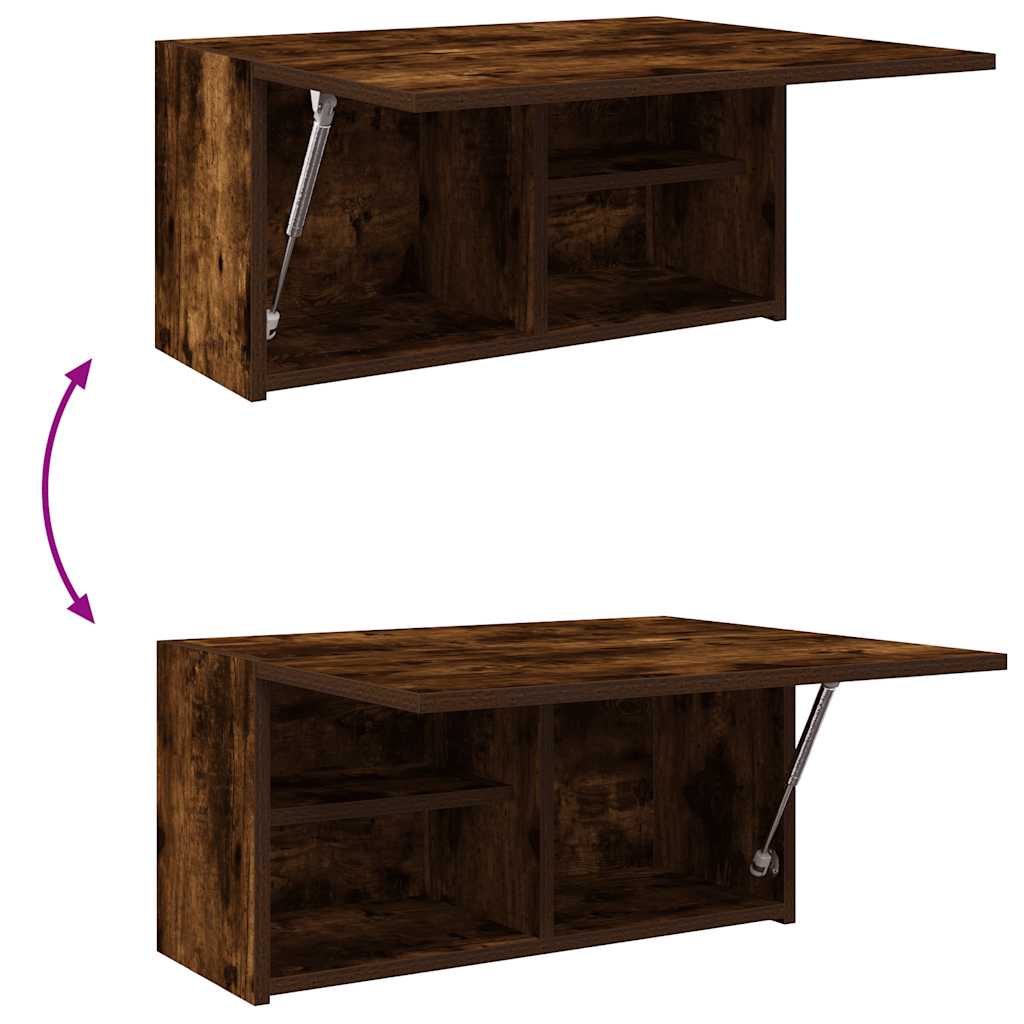 vidaXL Armadietto Bagno Rovere Fumo 60x25x30 cm in Legno Multistrato