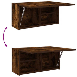 vidaXL Armadietto Bagno Rovere Fumo 60x25x30 cm in Legno Multistrato