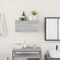 vidaXL Armadietto Bagno Grigio Sonoma 60x25x30 cm in Legno Multistrato