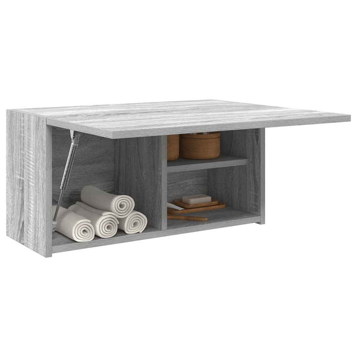 Armadietto Bagno Grigio Sonoma 60x25x30 cm in Legno Multistrato 860063