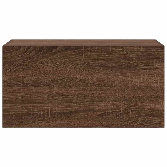 Armadietto Bagno Rovere Marrone 60x25x30cm in Legno Multistrato