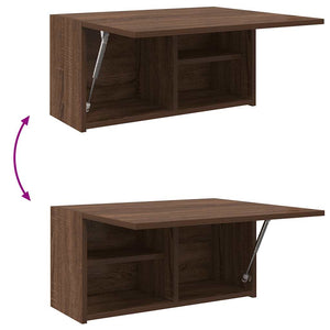 Armadietto Bagno Rovere Marrone 60x25x30cm in Legno Multistrato