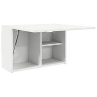 Mobile da Bagno a Parete Bianco 60x25x40cm in Legno Multistrato 860067