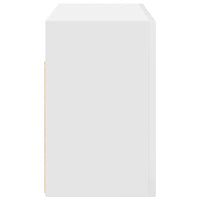 Mobile da Bagno a Parete Bianco 60x25x40cm in Legno Multistrato