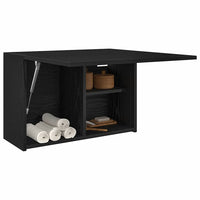 Mobile da Bagno a Parete Nero 60x25x40 cm in Legno Multistrato 860068