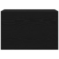 vidaXL Mobile da Bagno a Parete Nero 60x25x40 cm in Legno Multistrato