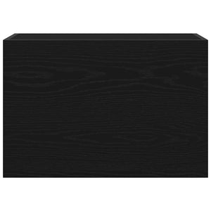 Mobile da Bagno a Parete Nero 60x25x40 cm in Legno Multistrato 860068