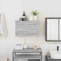 Mobile da Bagno Grigio Sonoma 60x25x40 cm in Legno Multistrato 860072