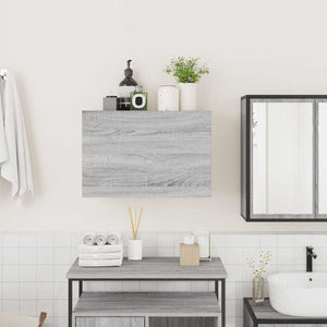 Mobile da Bagno Grigio Sonoma 60x25x40 cm in Legno Multistrato 860072