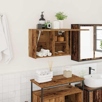 Mobile da Bagno Legno Antico 60x25x40 cm in Legno Multistrato 860074