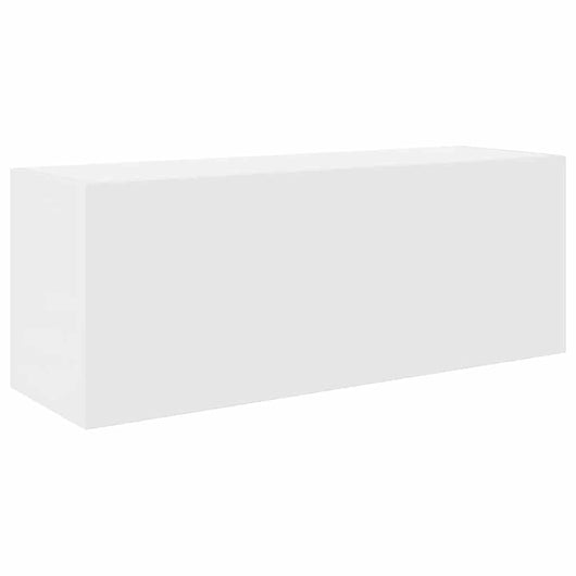 Mobile da Bagno a Parete Bianco 80x25x30cm in Legno Multistrato 860076