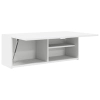vidaXL Mobile da Bagno a Parete Bianco 80x25x30cm in Legno Multistrato