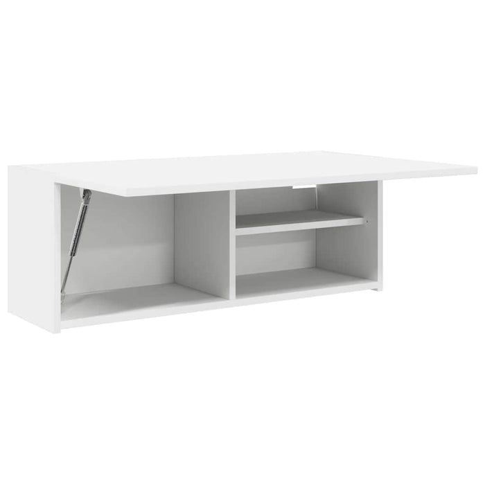 vidaXL Mobile da Bagno a Parete Bianco 80x25x30cm in Legno Multistrato