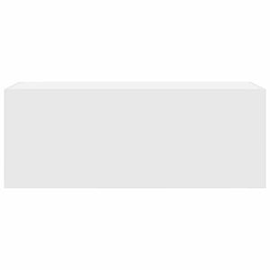 vidaXL Mobile da Bagno a Parete Bianco 80x25x30cm in Legno Multistrato