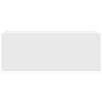 Mobile da Bagno a Parete Bianco 80x25x30cm in Legno Multistrato 860076