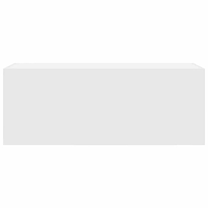 Mobile da Bagno a Parete Bianco 80x25x30cm in Legno Multistrato 860076