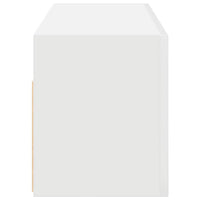 vidaXL Mobile da Bagno a Parete Bianco 80x25x30cm in Legno Multistrato