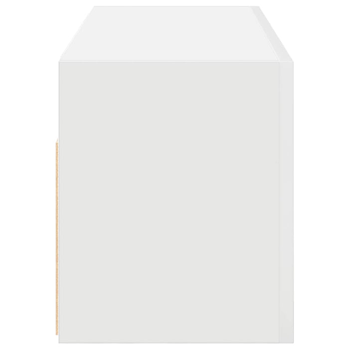 vidaXL Mobile da Bagno a Parete Bianco 80x25x30cm in Legno Multistrato