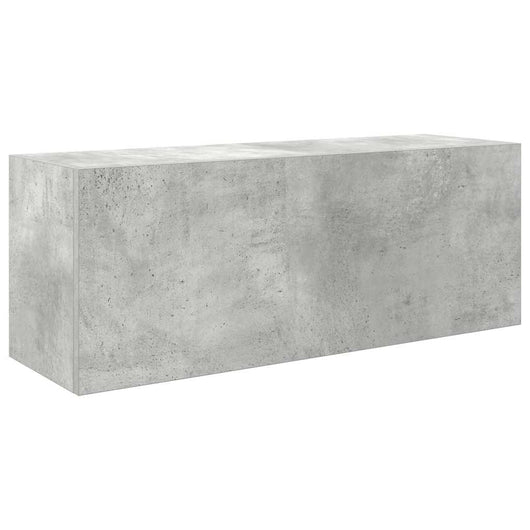 Armadietto da Bagno Grigio Cemento 80x25x30 cm in Truciolato 860079
