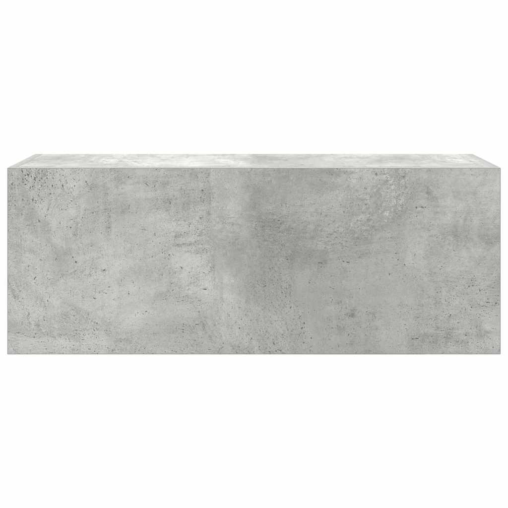 Armadietto da Bagno Grigio Cemento 80x25x30 cm in Truciolato 860079