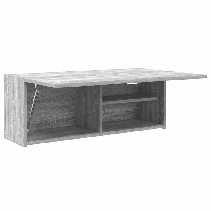 vidaXL Mobile da Bagno Grigio Sonoma 80x25x30 cm in Legno Multistrato