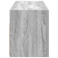 vidaXL Mobile da Bagno Grigio Sonoma 80x25x30 cm in Legno Multistrato