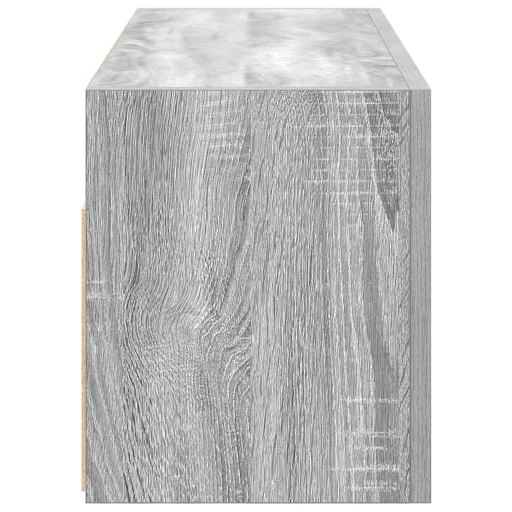 Mobile da Bagno Grigio Sonoma 80x25x30 cm in Legno Multistrato 860081