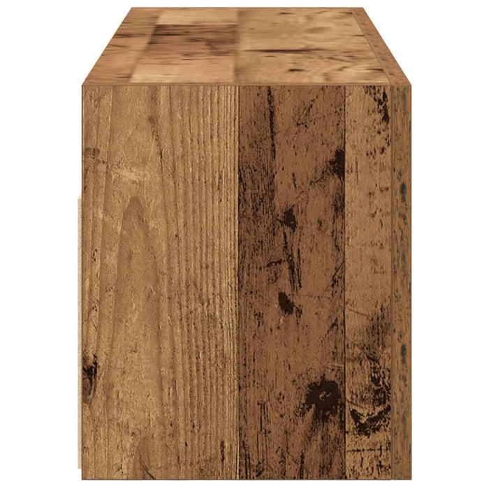 vidaXL Mobile da Bagno Legno Antico 80x25x30 cm in Truciolato