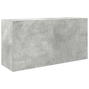 vidaXL Mobile da Bagno a Parete Grigio Cemento 80x25x40 cm Truciolato