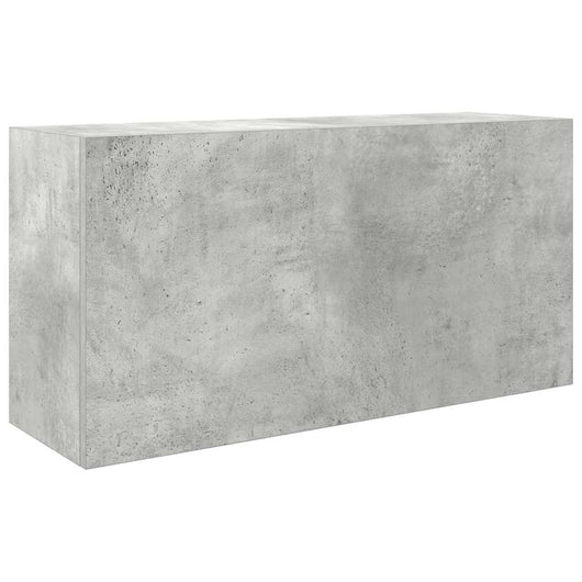 vidaXL Mobile da Bagno a Parete Grigio Cemento 80x25x40 cm Truciolato
