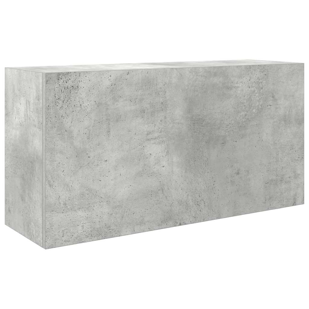 Mobile da Bagno a Parete Grigio Cemento 80x25x40 cm Truciolato 860088