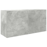 Mobile da Bagno a Parete Grigio Cemento 80x25x40 cm Truciolato 860088