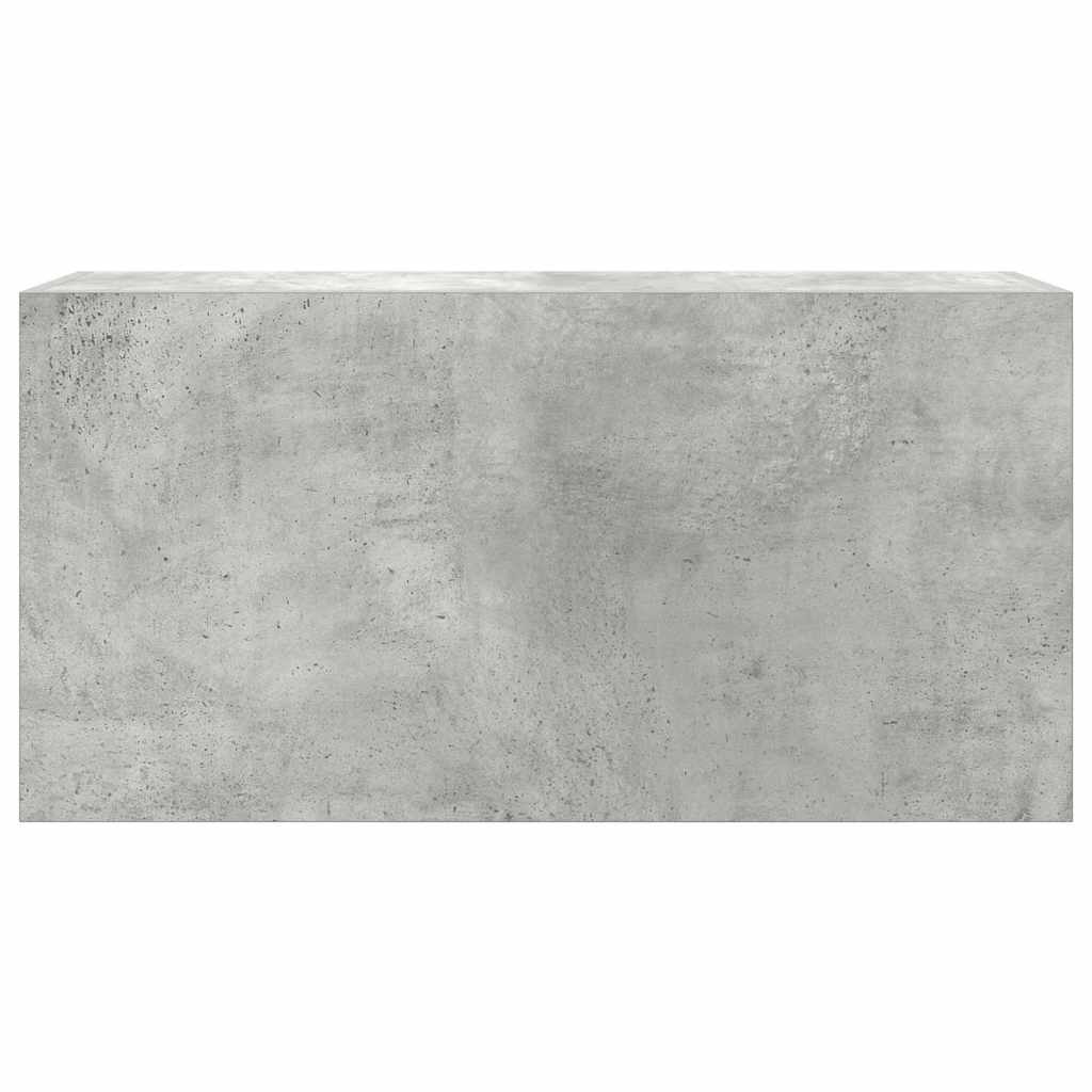 Mobile da Bagno a Parete Grigio Cemento 80x25x40 cm Truciolato 860088