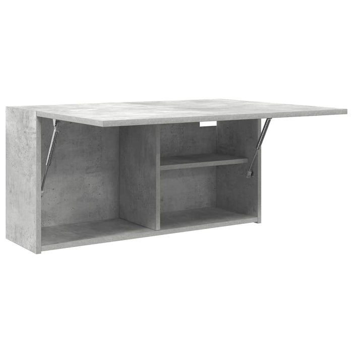 Mobile da Bagno a Parete Grigio Cemento 80x25x40 cm Truciolato 860088