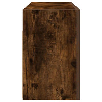 vidaXL Mobile da Bagno a Parete Rovere Fumo 80x25x40 cm in Truciolato
