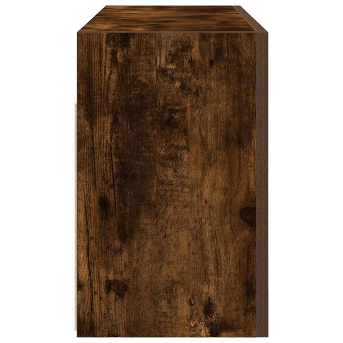 vidaXL Mobile da Bagno a Parete Rovere Fumo 80x25x40 cm in Truciolato