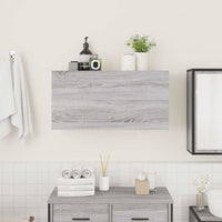 Mobile da Bagno Grigio Sonoma 80x25x40 cm in Truciolato 860090