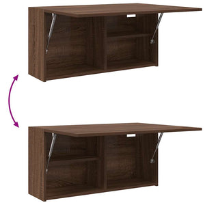 Armadietto Bagno Rovere Marrone 80x25x40 cm in Truciolato