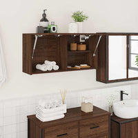 Armadietto Bagno Rovere Marrone 80x25x40 cm in Truciolato