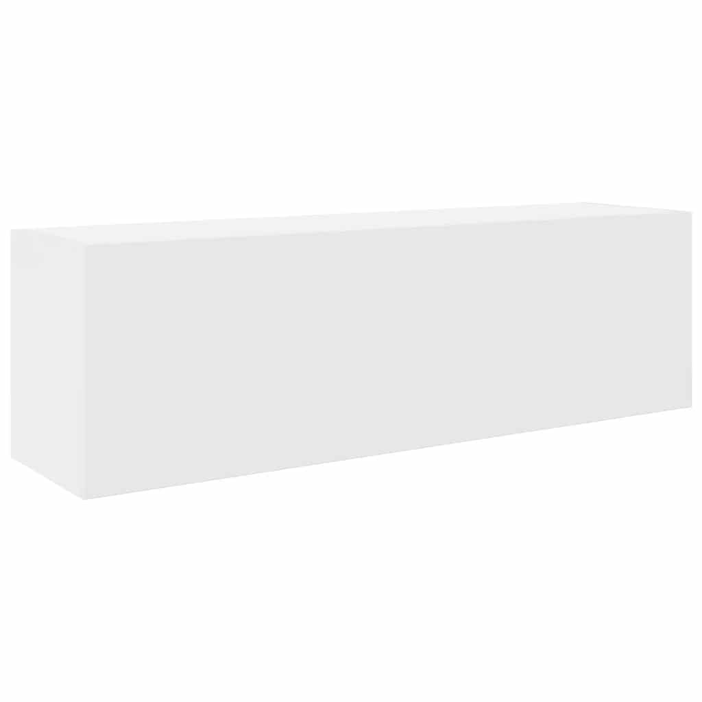 Mobile da Bagno a Parete Bianco 100x25x30 cm in Truciolato 860094