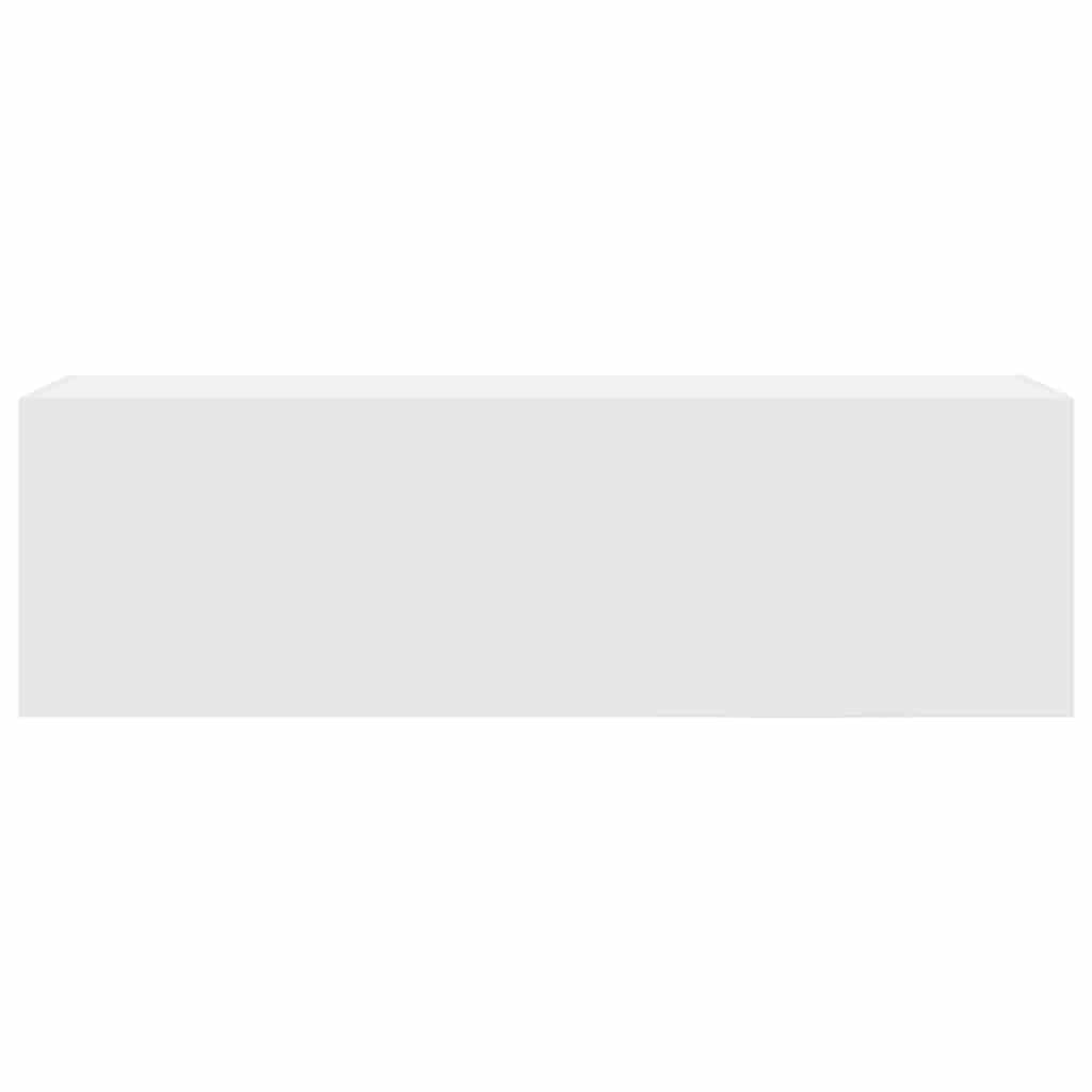 vidaXL Mobile da Bagno a Parete Bianco 100x25x30 cm in Truciolato