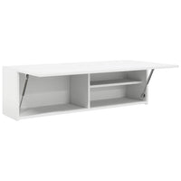vidaXL Mobile da Bagno a Parete Bianco 100x25x30 cm in Truciolato