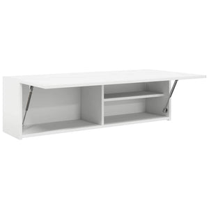 vidaXL Mobile da Bagno a Parete Bianco 100x25x30 cm in Truciolato