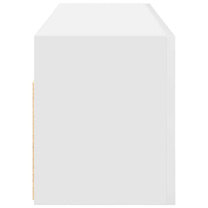 vidaXL Mobile da Bagno a Parete Bianco 100x25x30 cm in Truciolato